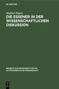 Die Essener in der wissenschaftlichen Diskussion_cover