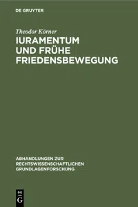 Iuramentum und frühe Friedensbewegung_cover