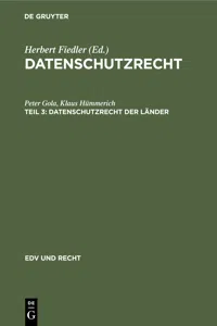 Datenschutzrecht der Länder_cover