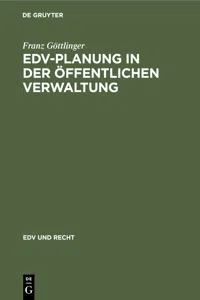 EDV-Planung in der Öffentlichen Verwaltung_cover