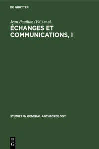 Échanges et communications, I_cover