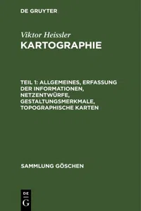 Allgemeines, Erfassung der Informationen, Netzentwürfe, Gestaltungsmerkmale, topographische Karten_cover