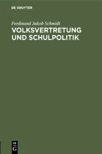 Volksvertretung und Schulpolitik_cover