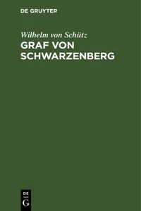 Graf von Schwarzenberg_cover