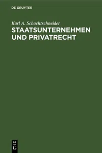 Staatsunternehmen und Privatrecht_cover