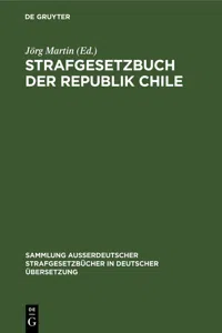 Strafgesetzbuch der Republik Chile_cover