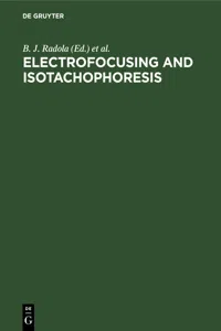 Electrofocusing and Isotachophoresis_cover