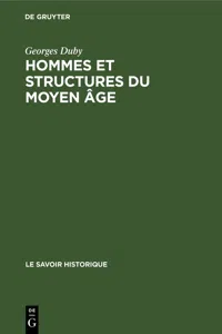 Hommes et structures du Moyen âge_cover