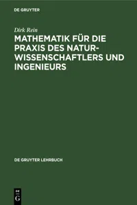 Mathematik für die Praxis des Naturwissenschaftlers und Ingenieurs_cover