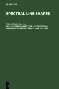 Proceedings Seventh International Conference Aussois, France, June 11–15, 1984_cover