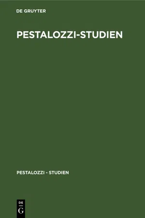 Pestalozzi-Studien