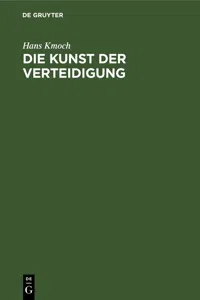 Die Kunst der Verteidigung_cover