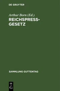 Reichspreßgesetz_cover