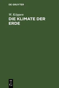 Die Klimate der Erde_cover