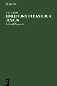 Einleitung in das Buch Jesaja_cover