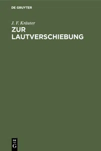 Zur Lautverschiebung_cover