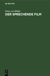 Der sprechende Film_cover