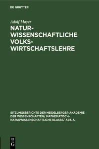 Naturwissenschaftliche Volkswirtschaftslehre_cover