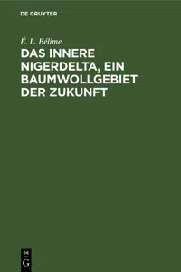 Das innere Nigerdelta, ein Baumwollgebiet der Zukunft_cover