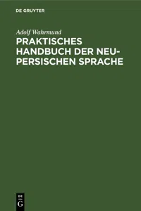 Praktisches Handbuch der neu-persischen Sprache_cover