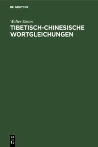 Tibetisch-chinesische Wortgleichungen_cover