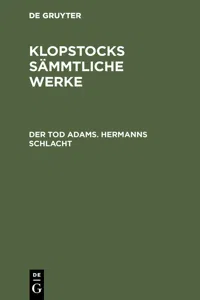 Der Tod Adams. Hermanns Schlacht_cover