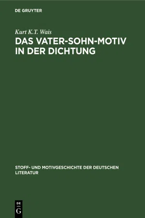 Das Vater-Sohn-Motiv in der Dichtung