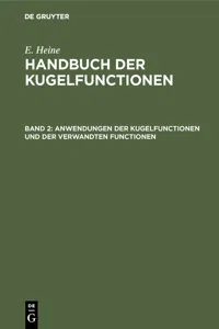 Anwendungen der Kugelfunctionen und der verwandten Functionen_cover