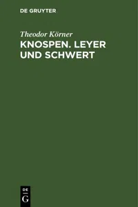 Knospen. Leyer und Schwert_cover