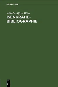 Isenkrahe-Bibliographie_cover