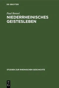 Niederrheinisches Geistesleben_cover