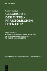 Vers- und Prosadichtung des 14. Jahrhunderts, Drama des 14. und 15. Jahrhunderts_cover