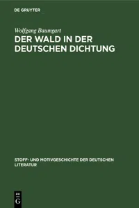 Der Wald in der deutschen Dichtung_cover