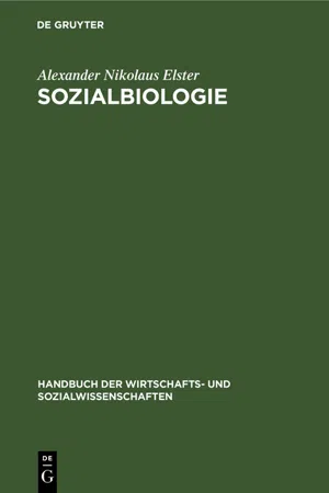 Sozialbiologie