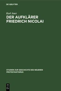 Der Aufklärer Friedrich Nicolai_cover