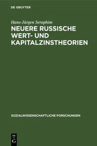 Neuere russische Wert- und Kapitalzinstheorien_cover