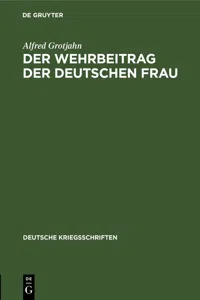 Der Wehrbeitrag der deutschen Frau_cover