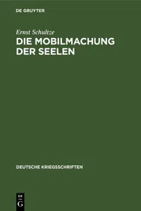 Die Mobilmachung der Seelen_cover