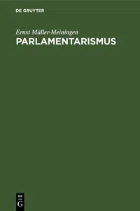 Parlamentarismus_cover