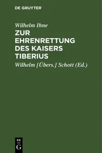 Zur Ehrenrettung des Kaisers Tiberius_cover