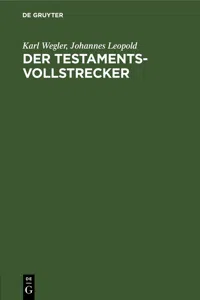 Der Testamentsvollstrecker_cover