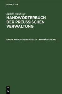 Abbaugerechtigkeiten - Kyffhäuserbund_cover