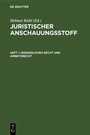 Bürgerliches Recht und Arbeitsrecht