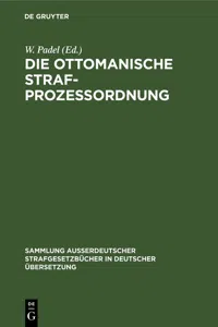 Die Ottomanische Strafprozessordnung_cover