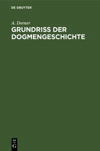 Grundriss der Dogmengeschichte_cover