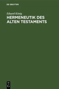 Hermeneutik des Alten Testaments_cover