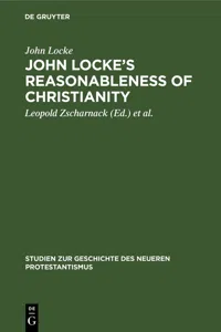 John Locke's Reasonableness of christianity_cover