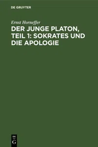 Der junge Platon, Teil 1: Sokrates und die Apologie_cover