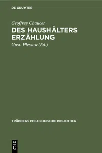 Des Haushälters Erzählung_cover