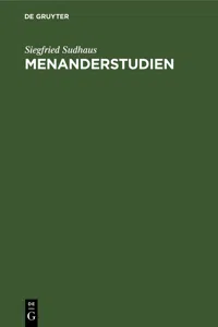 Menanderstudien_cover